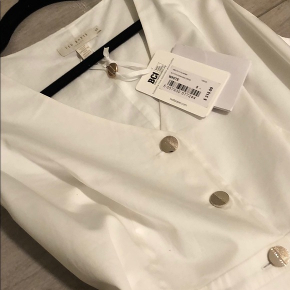 Ted Baker button down midi dress - Picture 2 of 3